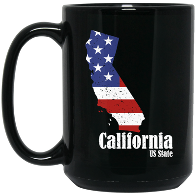 California 4th Of July Gift, California Is My Home, US State Gift Black Mug