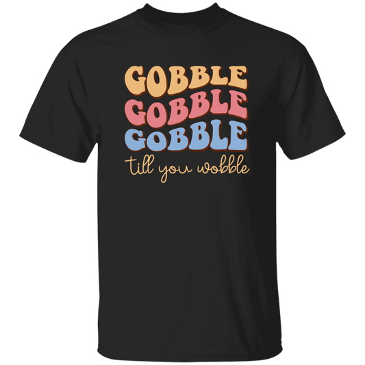 Gobble Till You Wobble, Turkey_s Day, Groovy Turkey Unisex T-Shirt