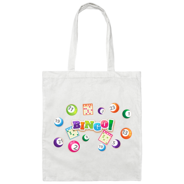 Bingo Ticket, Win The Lottery Ticket, Love This Game Canvas Tote Bag