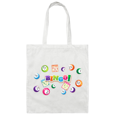 Bingo Ticket, Win The Lottery Ticket, Love This Game Canvas Tote Bag