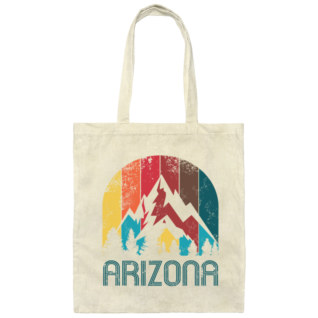 Retro Arizona, Design for Men Women and Kids Canvas Tote Bag