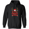 Santa Favorite Teacher, Santa Teacher, Funny Santa, Deer Santa Pullover Hoodie