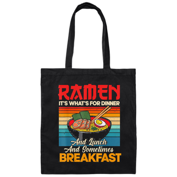 Funny Ramen Dinner Lunch Breakfast Noodle Ramen png Canvas Tote Bag