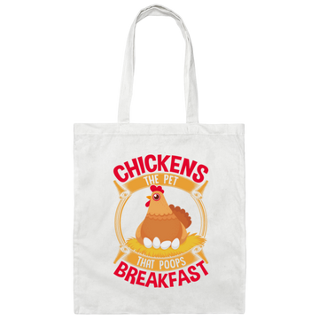 Funny Chicken Quote, Hilarious Chicken Lover Gift Canvas Tote Bag