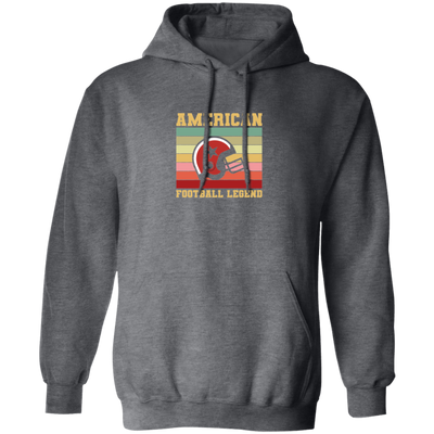 American Football Legend, Retro Of Football, Love My Football Team Pullover Hoodie