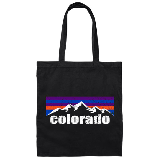 Colorado Berg America's Most Mountainous State Canvas Tote Bag