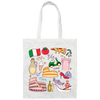 Italy Vacay, Italy Honeymoon, Italy Lover, Italy Travel Canvas Tote Bag