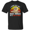 Dad Jokes Retro, I Keep All My Dad Jokes In A Dad-A-Base, Joke Database Unisex T-Shirt