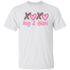 Xoxo, Hug And Kisses, Valentine's Day, Leopard Valentine, Valentine's Day, Trendy Valentine Unisex T-Shirt