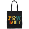 Vintage Grand Paw Dog Lover Grandpaw Grandpa Canvas Tote Bag