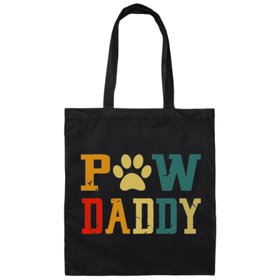 Vintage Grand Paw Dog Lover Grandpaw Grandpa Canvas Tote Bag