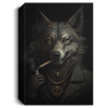 Dark Wolf With Cigarette In Mouth, Cool Wolf Poster, Mafia Wolf Canvas