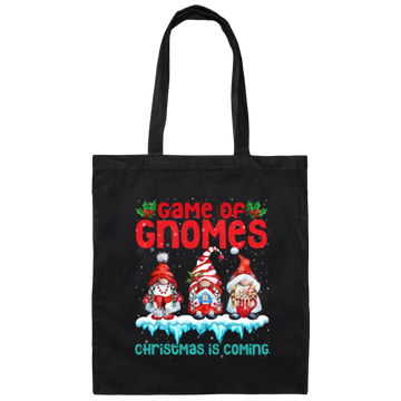 Game Of Gnomes Christmas Is Coming Cute Gnome Canvas Tote Bag