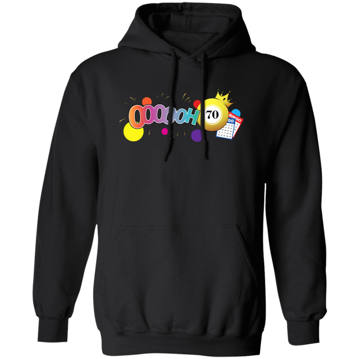 Bingo 70, Lucky Game, Bet Game, Bingo Gamer Pullover Hoodie