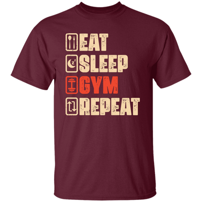 Eat Sleep Gym Repeat, Retro Gym, Do The Gym, Do The Fitness Unisex T-Shirt