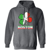 Boston Irish Flag, St Patricks Day, Patrick Gift, Love Boston Gift Pullover Hoodie