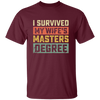 I Survived My Wife's Masters Degree, Love My Wife, Retro Wife Gift Unisex T-Shirt