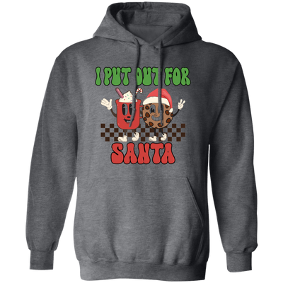 I Put Out For Santa, Love Santa, Groovy Santa, Xmas Pullover Hoodie