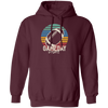 Gameday Vibes, Retro Football, American Football, Love Sport Pullover Hoodie