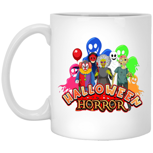 Halloween Horror, Ghosts In Halloween Party White Mug