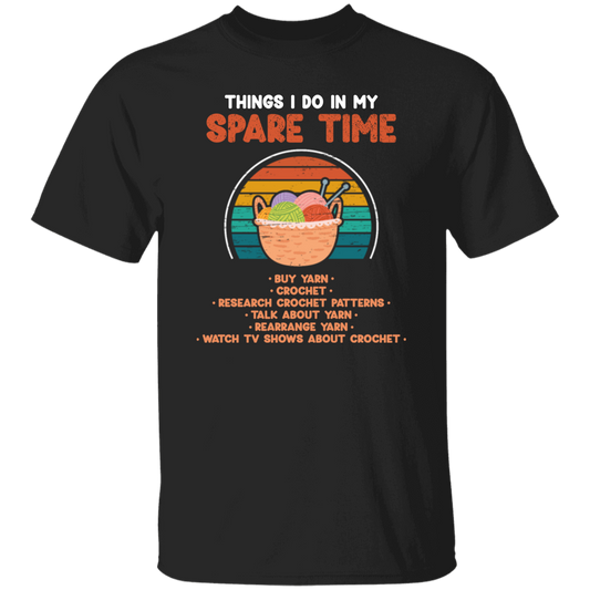 Things I Do In My Spare Time, Retro Knitting, Quilt Vintage Unisex T-Shirt