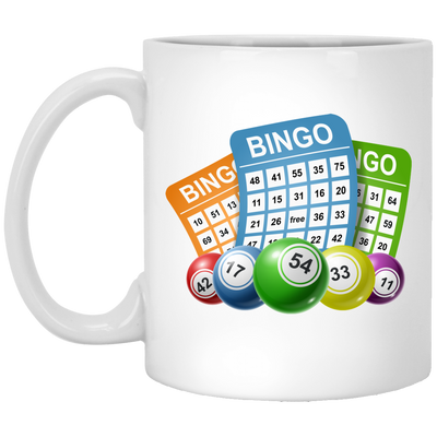 Love Bingo Game, Bingo Ticket, Lottery Bingo, Bingo Balls White Mug