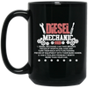 Diesel Mechanic, Can Take Broken Pieces Of Worthless Junk, Toolbox Black Mug