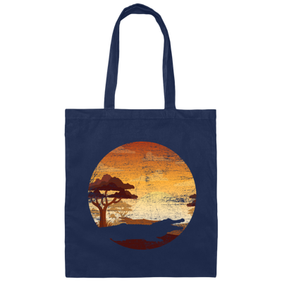 Crocodile Lover, Alligator And Crocodiles, Animal Green Gift Sunset Canvas Tote Bag