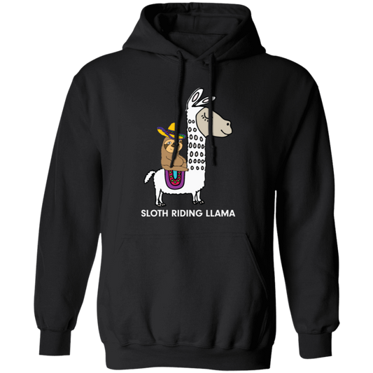 Llama And Sloth, Alpacas Lover, Funny Llama, Best Llama, Best Sloth Pullover Hoodie