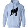 Fox Silhouette, Show Fox, Fox In Abstract, Animal Silhouette Black Pullover Hoodie