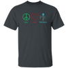 Peace Love Kitchen Boss, Kitchenboss, Love Chef, Pampered Chef Unisex T-Shirt