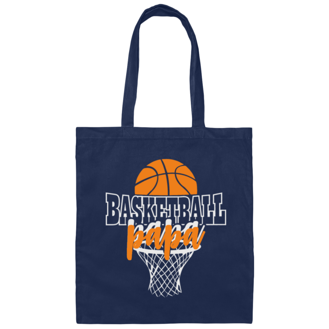 Love Papa Gift, Basketball Gift, Love Sport, Dad Love Basketball Canvas Tote Bag
