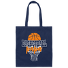 Love Papa Gift, Basketball Gift, Love Sport, Dad Love Basketball Canvas Tote Bag