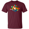 Melting Rubik's Cube, Cube Toy, Rubik Fan, Love Rubik, Cube Player Gift Unisex T-Shirt