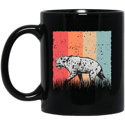 Vintage Spotted, Hyena Vintage, Stain Animal, Wildlife Africa, Favorite Animal Black Mug