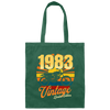 Vintage 1983 Gift, Motorbike Lover, Born In 1983, Limited Edition Canvas Tote Bag