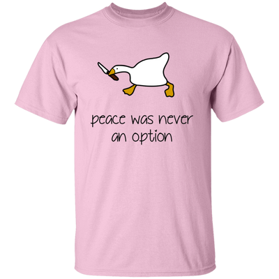 Peace Was Never An Option, Duck Running, Duck Hold Knife Unisex T-Shirt