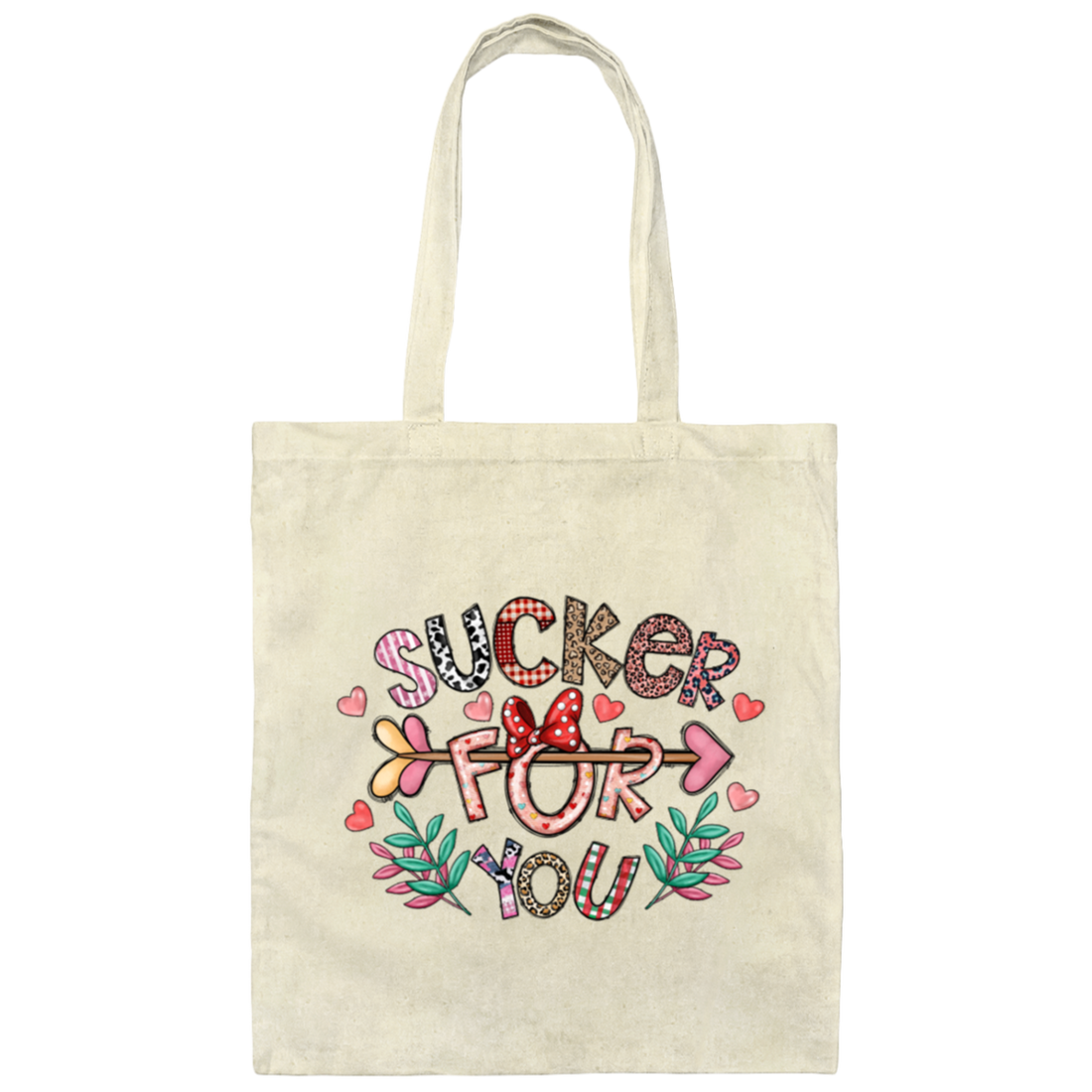 Valentine Gift Sucker For You Mom Gift Baby Gift Canvas Tote Bag