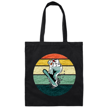 Boarding Rider, Snowboarder Winter Sport, Love To Surf, Surfing Gift Canvas Tote Bag