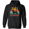 Golden Retriever, Retro Golden, Golden Dog Pullover Hoodie