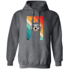 Llama Silhouette, Retro Llama, Funny Llama Pullover Hoodie