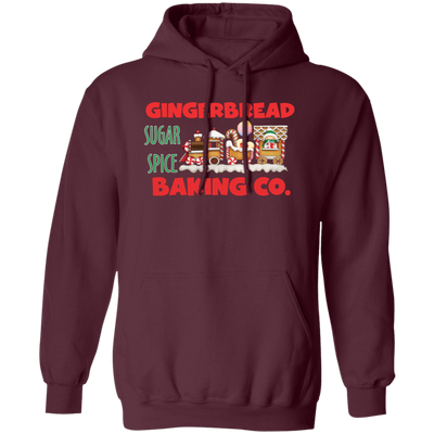 Gingerbread Baking Company, Sugar Spice, Sweet Gingerbread, Merry Christmas, Trendy Christmas Pullover Hoodie