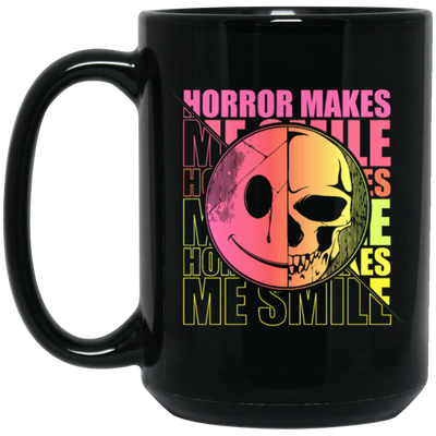 Horror Film, Festival Halloween, Zombie Fan Gift, Neon Style Black Mug