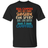 Campers Gift, Real Campers, Smell Like 5 Things, Retro Camping Quote Unisex T-Shirt