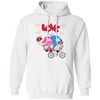 Cute Gnome, Gnome Couple, Gnome Ride A Bike With Love, Valentine's Day, Trendy Valentine Pullover Hoodie