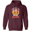 Retro Cookie, Stress Less And Enjoy Cookie, Eating Cookies Pullover Hoodie