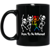 Lgbt Skeleton, Dare To Be Different, LGBT Pride, LGBTQ+ Black Mug
