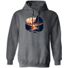 Simple Picture Of Sunset With Rock And River, Best Landscape Gift Pullover Hoodie