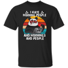 Retro Panda, I Hate Morning People, And Mornings, And People, Hate Go For Job Unisex T-Shirt