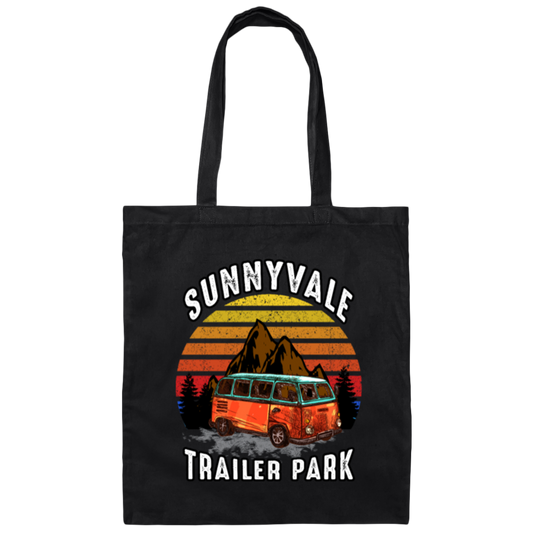Retro Sunnyvale Trailer Park Essential Vintage Canvas Tote Bag